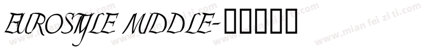 EUROSTYLE MIDDLE字体转换